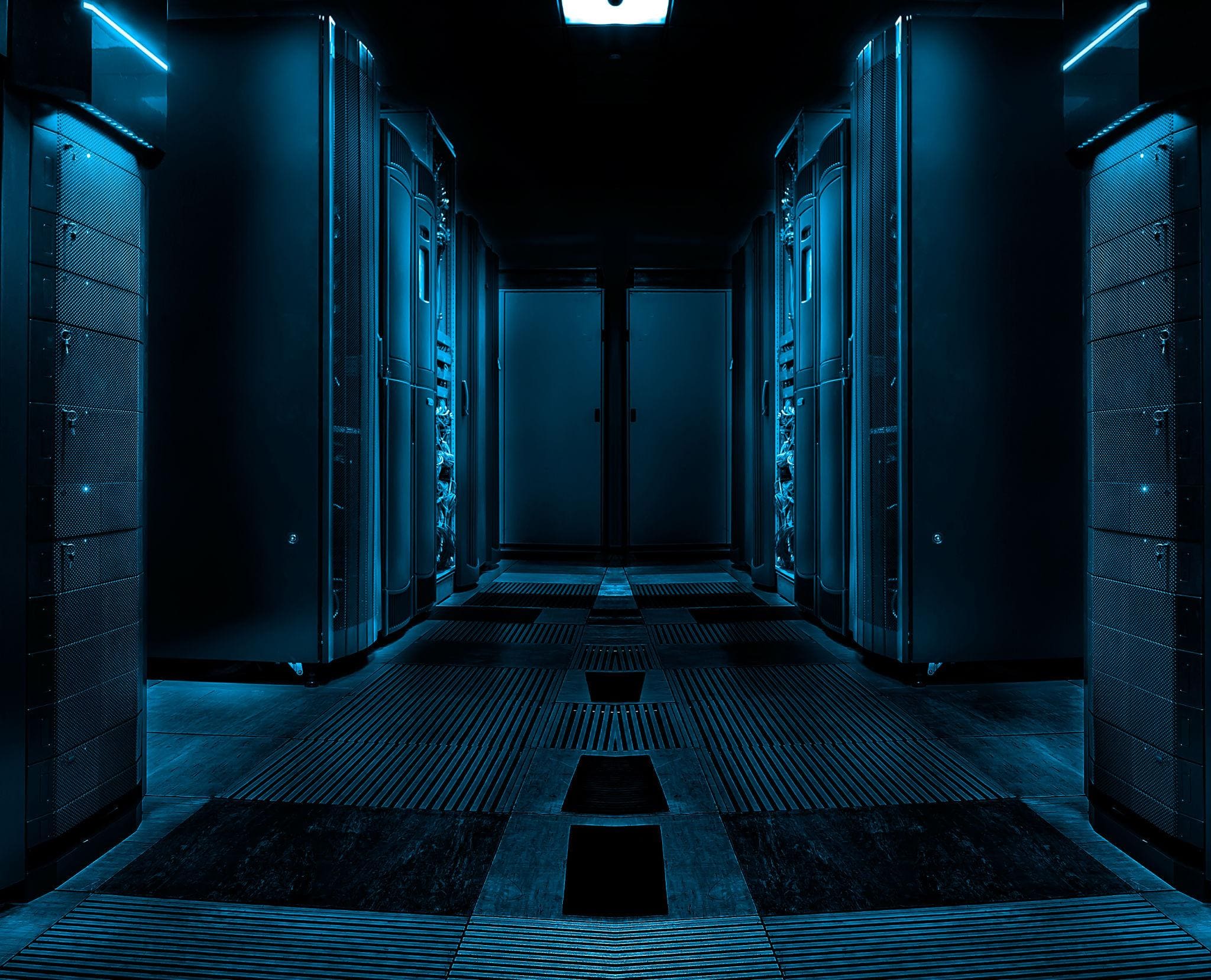 Cybersecurity server room